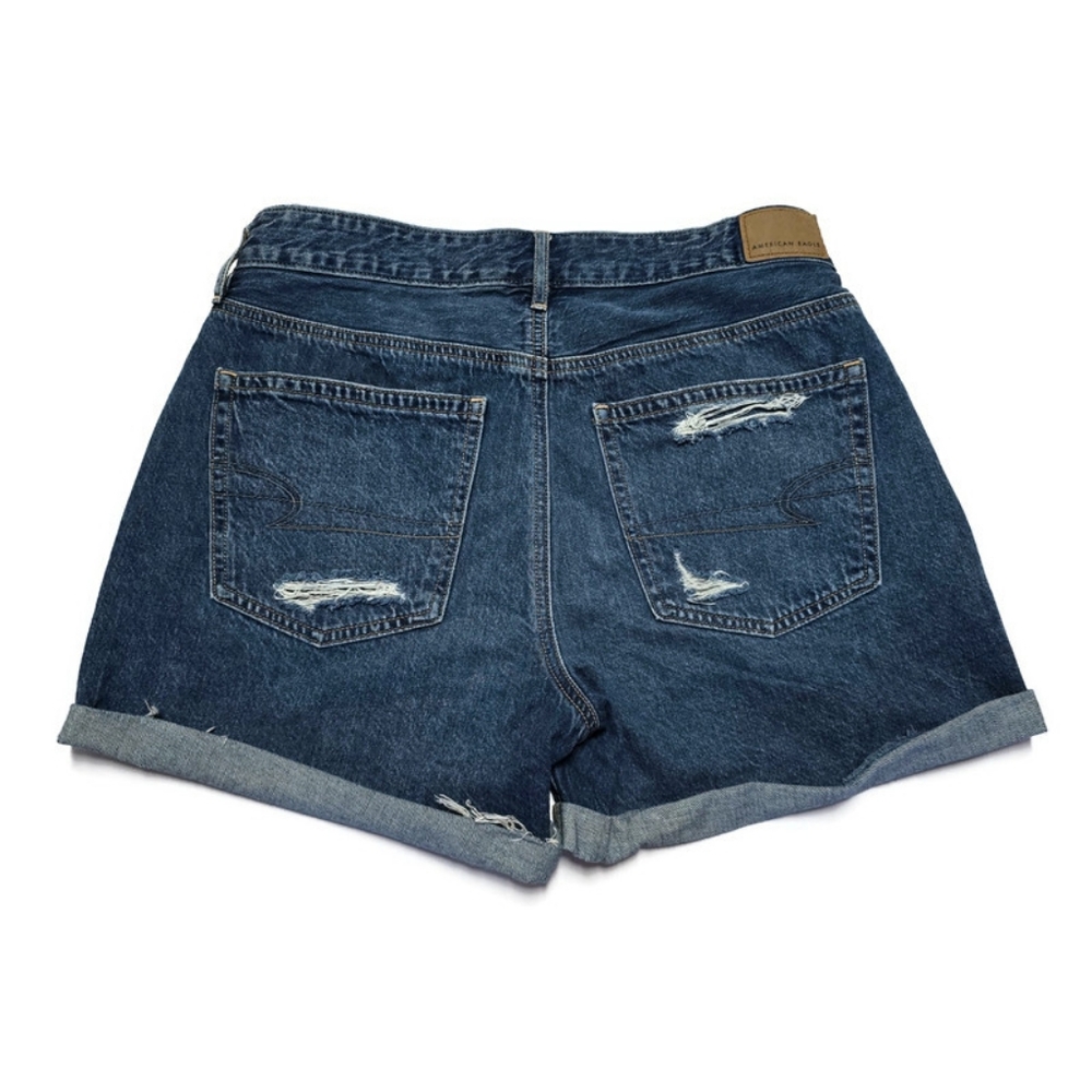 American Eagle Shorts Womens 4 Tomgirl Short Mid Rise Distressed Cuffed - Picture 2 of 10